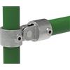 Fenau | Pezzo di giunzione/occhiello di giunzione incl. contropezzo, Ø 42,4 mm, giunto a cerniera, ghisa malleabile, zincato a caldo, viti incl.