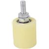 PawwJoy Guida a rullo per cancello scorrevole, guida per cancelli elettrici, supporto per cancelli scorrevoli, ruote con inserto cuscinetto a rullo, 42 x 44 mm