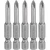 QUARKZMAN 5Pz #1 Punte Cacciavite Phillips PH1 1/4 Gambo Esagonale 2 (50mm) Lungo Acciaio S2 Magnetiche Inserti per Avvitatore per Cacciavite Elettrico Punte Trapano 0.177 (4.5mm) Asta