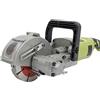 cunnyend Macchina per scanalare le pareti, taglierina per canali, 6500 giri/min, 4000 W, taglierina per calcestruzzo per tagliare scanalature in calcestruzzo di marmo con 5 lame per sega, green-121mm