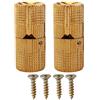 szzijia Cerniera a scomparsa per mobili, cilindrica, in ottone, 10 mm, angolo di apertura a 180°, confezione da 2 (14 mm)
