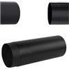 BG INVEST Tubo Fumi per Stufa Ø 160 mm Nero - Lunghezza 0,25 m 250 mm - Acciaio Spesso 2 mm - Condotto per Evacuazione Fumi ad Alta Temperatura, Ermetico e Resistente - Per Stufe a Legna, Camini e Inserti