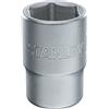 STANLEY 1-17-0951-17-095 - Chiave a Bussola Esagonale, Attacco 1/2, 6 Angoli, Sistema Metrico, Grigio (Acciaio Cromo Vanadio), 17 mm