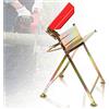 Vigevee Cavalletto per motosega con supporto per catena, protezione per catena, barra di misurazione, supporto per sega pieghevole fino a 150 kg di portata, struttura stabile Adatto per segherie