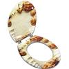 Topolenashop Copriwater Universale in Legno MDF Decorato, Mod. 52896, 430x360 mm