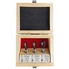 STIER Set di frese per scanalature a T, 3 pezzi M5 M6 e M8, gambo 8 mm, per fresatrici, frese per scanalature a T, fresa scanalatura T