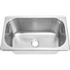 banapoy Lavandino per Acciaio Inossidabile 320 X 180 X 130 Mm Piazza Piccolo Lavandino Incasso Lavello Sottopiano con Uscita 40Mm Roulotte Barca, Lavello Lavaggio Mani Bagno Cucina