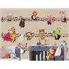 ManFototapete Carta Da Parati 3D Nota Musicale Concerto Animale Camera Dei Bambini Fotomurale Tessuto Non Tessuto Murali Soggiorno Camera Da Letto Decorazione Murale Taglia Personalizzata