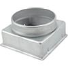 IDROTOP Imbocco per Griglia 18x18 diametro 140mm Raccordo Adattatore per Bocchetta Caminetto