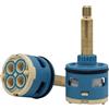 MtalNumbeor Cartucce In Ceramica Da 35 Mm Senza Distributore, Sostituzione Cartucce Per Rubinetti In Ceramica Per Rubinetto Doccia Monocomando, Valvola Per Rubinetto In Ceramica