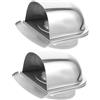 Generico Griglia di Ventilazione Rotonda in Acciaio Inox con Rete Anti Insetti, per Bagno Cucina, Griglia Aerazione de Scarico Con Persian, Cappa d'aria, Bocchetta di Aerazione(100mm/3.9inch)
