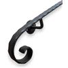 FERMEG Corrimano in Ferro Mod. Certosino - Lunghezze da 50 cm a 400 cm - adatto per l'arredamento della casa interno/esterno, sez.30x10 mm, Made in Italy (Nero Antracite, 90 cm)