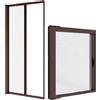 CILVANI ZANZARIERA A RULLO 150X250 BIANCA MARRONE BRONZO RIDUCIBILE AVVOLGIBILE PORTA FINESTRA ZANZARIERE FINESTRE (MARRONE)