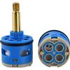 Generico Cartucce in ceramica da 33mm e 35mm, cartucce di rubinetto in ceramica a 3 o 4 vie di ricambio per rubinetto doccia a maniglia, valvola di rubinetto in ceramica (N35DW)