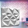 I K H E Malarka Pannelli 3D in polistirene XPS, moderni pannelli da parete e soffitto, pannelli da parete, leggeri e flessibili, rubino 3D, 50 cm x 50 cm, 6 m², 24 pezzi/bianco puro polistirolo