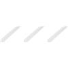 Alberts Set di 3 profili angolari eco | PVC | bianco | 1000 x 10 x 1 mm