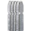nextradeitalia 10PZ Paletto a T altezza 250 CM sezione mm 30x30x3 ZINCATO Palo Colore ZINCO da GIARDINO recinzione in ferro