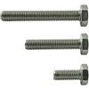 AGBERG - Viti esagonali M6 x 20 completamente filettate - Viti per macchine [50 pezzi] in acciaio inox A2 V2A, non arrugginiscono - DIN 933 (ISO 4017)