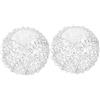 PRETYZOOM Paralume in Di Ricambio Per Lampada A Globo Smerigliato in Filo Di Alluminio 2 Pezzi Per Illuminazione A Soffitto