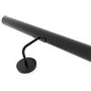 INOXLM lavorazioni inox INOXLM Corrimano diam. 42,4 mm in acciaio verniciato bianco | Corrimano acciaio made in Italy colore nero | Corrimano fai da te marrone | Corrimano scala interna | Scala esterna (420 cm, Nero)