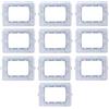 Elettrico store Supporto Elettrico 503 a 3 Posti Compatibile con Placche Bticino Matix, Kit da 10 Pezzi