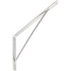 Gedotec Consolle per Carichi Pesanti in Metallo - Supporto Angolare Bianco Opaco 500 x 330 x 20 mm - Portata 200 kg - Scaffale in Acciaio Massiccio