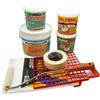 MASTERBRICO Kit Antimuffa Fai Da Te Completo di Muffa Ko 1lt + Kalorfix 1lt + Termicamix 1lt + Pittura Baldini Bianca 2,5 lt + Set Accessori Omaggio