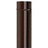 ALA TUBO PORCELLANATO MARRONE x CANNA FUMARIA ALA D° 120 CM. 100 1 mt STUFE CAMINI
