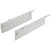 Gedotec Drawer System Drawer Cassetto per cassetto parziale | Lunghezza nominale: 500 mm | Capacità 25 kg | Altezza 118 mm | 1 paio