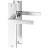 ERGO line CUBE guarnizione per porte in acciaio inox maniglia con piastra di copertura cieca (senza apertura) set di maniglie con piastra di copertura lunga, guarnizione per porte, maniglia
