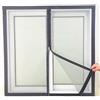 LRYELWA Zanzariera per Finestra a Rete Anti-Insetti Senza Foratura,Tenda a Zanzariera con Cerniera Bidirezionale e Autoadesiva Traspirante,Lavabili,Cornice Nero e Rete Grigia (130cm x 125cm)