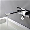 KLOOLIVE Rubinetto da incasso per lavabo, Rubinetto Bagno, Montaggio a parete, Miscelatore Monocomando