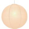 AZIDWERYQ Paralume in carta, paralume pieghevole rotondo da 16 pollici, elegante lampada a sospensione rustica per sala da pranzo di casa, camera da letto, cucina, sala da tè, Beige Boho