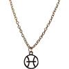 Generico Collana color oro segno zodiacale (CL0181 - Pesci)