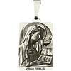 Handmade Ciondolo Medaglia Maria Vergine Virgo Fidelis