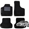 W-Parts Serie 4 TAPPETI - TAPPETINI in Moquette Neri per A3 8P SPB dal 2003 A 2012