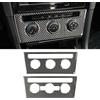 HLMNAKE Interior Sticker Copertura in Fibra di Carbonio Auto Trim Tuning Accessori Decorazione per VW Golf 7 (Pannello CD) 2014-2020