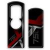 AZgraphishop SKIN CHIAVE ELETTRONICA COMPATIBILE CON HONDA X-ADV 750 FM-K-001 (Rosso, 2 Fori)