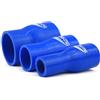 Novanox German Engineering® Raccordo di riduzione ID 22-34 fino a 114-102mm, tubo in silicone per acqua di raffreddamento, flessibile, raccordo universale per tubo di alimentazione dell'aria (Blu, Blu
