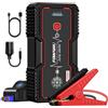 FOWAWU Avviatore Batteria,22800mAh 2500A Avviatore di Emergenza per Auto,Moto(8.0L Gas o 6.5L Diesel), Starter Batteria Auto con Smart-Clip Può Emettere DC 12V