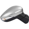 Rdtnvc Specchio Per Ford Per Fiesta Mk7 MK8 2009 2010 2011 2012 2013 2014-2017 Specchietto Retrovisore Laterale Elettrico Completo Portiera Specchietto Retrovisore Esterno(Silver-Right Side)