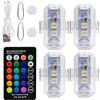 Generic di illuminazione a LED con telecomando, luci di avvertimento per moto, accessori di sicurezza, luci ricaricabili, ideali per passeggiate notturne, guida sicura ed eventi.
