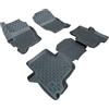 SCOUTT Tappetini Auto in Gomma Su Misura per Land Rover Discovery 4 2009-2016, Set da 4 Pezzi, Tappeti 3D Design con Bordo Alto, Inodore, Qualità Premium