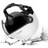 Bizhubmat Casco Scooter jets Moto Aperto Uomo Donna - Casco Di Sicurezza Per Moto Con Visiera Parasole, Ammortizzante Cascos Da Scooter, CascoAperto Da MotoPer Donna Uomo Adventure Outdoor Sportbike