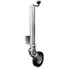 UNITRAILER ruotino di appoggio Automatico 250 kg Tubo 60 mm 785-955 mm Staffa 129x104 mm Ruota 200x60 mm per parcheggio e manovre Staffa saldata per Montaggio piegamento Automatico