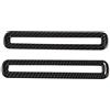 SZFJMQP Adesivo per copertura in ABS, accessori interni compatibile con Ford Mustang 2015-2024 (grana di carbonio, anello decorativo per sfiato porta)