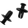 A ABSOPRO Avvitare in Fissaggio Rivetti Fissaggio Clip 8mm Plastica Nero Set 100