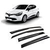 Rumplex Deflettori antivento deflettori d'aria parapioggia deflettori per finestrini laterali compatibili con Renault Clio 4 2012-2019 protezione parapioggia per finestrini auto deflettori adesivi 4