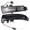 Hacreyatu Indicatori di direzione dinamici a LED per specchietti retrovisori laterali per Mercedes-Benz W176 W246 W212 W204 CLA C117 GLA GLK W221 CLS W218 (Bianco-Giallo)