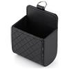 Qiilu QL6708 Presa d'Aria per Auto Presa d'Aria Organizer Car Air Vent Organizer Nera pelle PU microfibra